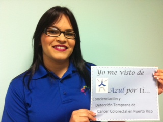 ... el viernes, 4 de marzo vístete de Azul para concientizar sobre la detección temprana del cáncer colorectal en Puerto Rico.